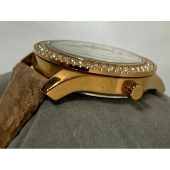 Fossil ES3104 Stella Women's Tan Leather Analog White Dial Quartz Watch Aa148 - Picture 3 of 9